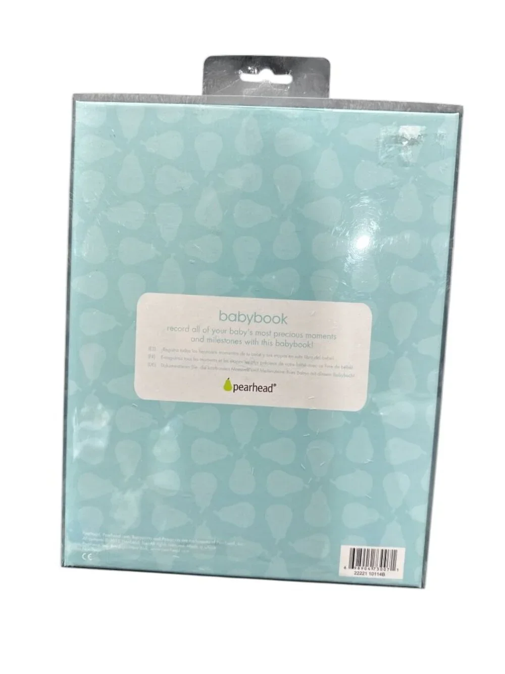 Pearhead Baby Memory Book With Photo Insert & Family Tree Pages Pink & White Str